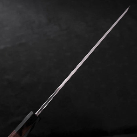 Yanagi Kiritsuke Silver Steel #3 Honyaki Mirror Buffalo Wenge Handle 270mm (10.6”)-[Musashi]-[Japanese-Kitchen-Knives]