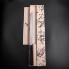 Yanagi Kiritsuke Silver Steel #3 Kasumi Buffalo Ebony Handle 260mm-[Musashi]-[Japanese-Kitchen-Knives]