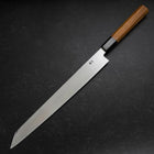 Yanagi Kiritsuke Silver Steel #3 Kasumi Buffalo Teak Handle 300mm (11.8”)-[Musashi]-[Japanese-Kitchen-Knives]