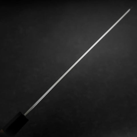Yanagi Kiritsuke Silver Steel #3 Kasumi Buffalo Teak Handle 300mm (11.8”)-[Musashi]-[Japanese-Kitchen-Knives]