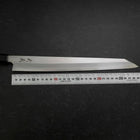 Yanagi Kiritsuke Silver Steel #3 Kasumi Buffalo Teak Handle 300mm (11.8”)-[Musashi]-[Japanese-Kitchen-Knives]