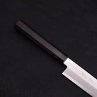 Yanagi Kiritsuke Silver Steel #3 Mirror Buffalo Ebony Handle 270mm (10.6”)-[Musashi]-[Japanese-Kitchen-Knives]