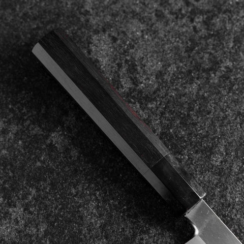 Yanagi Kiritsuke White Steel #2 Kasumi Buffalo Ebony Handle 240mm (9.4”)-[Musashi]-[Japanese-Kitchen-Knives]