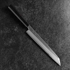 Yanagi Kiritsuke White Steel #2 Kasumi Buffalo Ebony Handle 240mm (9.4”)-[Musashi]-[Japanese-Kitchen-Knives]