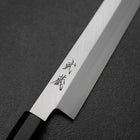 Yanagi Kiritsuke White Steel #2 Kasumi Buffalo Ebony Handle 270mm (10.6”)-[Musashi]-[Japanese-Kitchen-Knives]