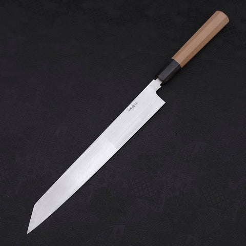 Yanagi-Kiritsuke White Steel #2 Kasumi Buffalo Magnolia Handle 270mm (10.6”)-[Musashi]-[Japanese-Kitchen-Knives]