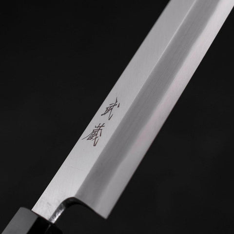 Yanagiba AUS-10 Polished Buffalo Wenge Handle 300mm (11.8”)-[Musashi]-[Japanese-Kitchen-Knives]