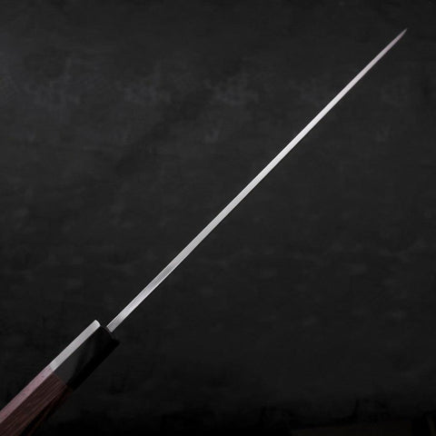 Yanagiba AUS-10 Polished Buffalo Wenge Handle 300mm (11.8”)-[Musashi]-[Japanese-Kitchen-Knives]