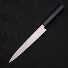 Yanagiba AUS-8 Polished Dark Blue Urushi Handle 210mm (8.3”)-[Musashi]-[Japanese-Kitchen-Knives]