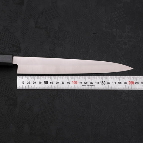 Yanagiba AUS-8 Polished Dark Blue Urushi Handle 210mm (8.3”)-[Musashi]-[Japanese-Kitchen-Knives]