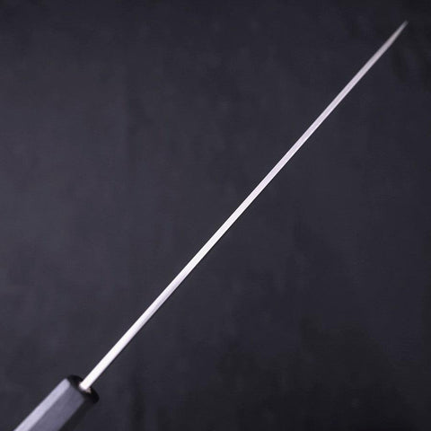 Yanagiba AUS-8 Polished Dark Blue Urushi Handle 270mm (10.6”)-[Musashi]-[Japanese-Kitchen-Knives]