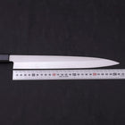Yanagiba AUS-8 Polished Dark Blue Urushi Handle 270mm (10.6”)-[Musashi]-[Japanese-Kitchen-Knives]