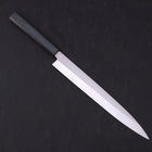 Yanagiba AUS-8 Polished Dark Blue Urushi Handle 270mm (10.6”)-[Musashi]-[Japanese-Kitchen-Knives]