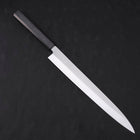 Yanagiba AUS-8 Polished Dark Blue Urushi Handle 300mm (11.8”)-[Musashi]-[Japanese-Kitchen-Knives]