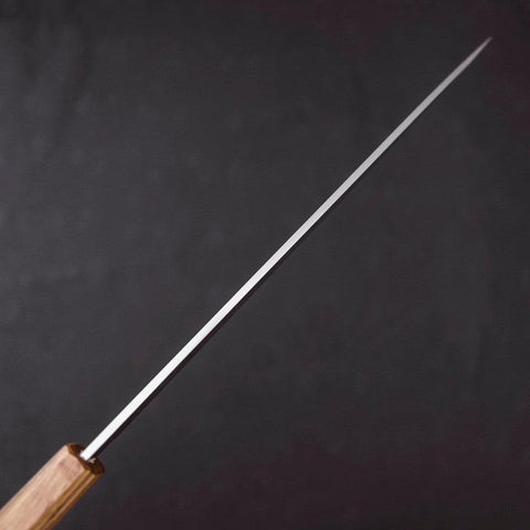 Yanagiba AUS-8 Polished Oak Handle 270mm (10.6”)-[Musashi]-[Japanese-Kitchen-Knives]
