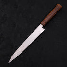 Yanagiba AUS-8 Polished Sumi Urushi Handle 210mm (8.3”)-[Musashi]-[Japanese-Kitchen-Knives]