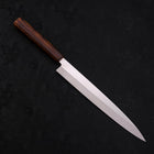 Yanagiba AUS-8 Polished Sumi Urushi Handle 240mm (9.4”)-[Musashi]-[Japanese-Kitchen-Knives]