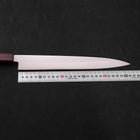 Yanagiba AUS-8 Polished Sumi Urushi Handle 270mm (10.6”)-[Musashi]-[Japanese-Kitchen-Knives]