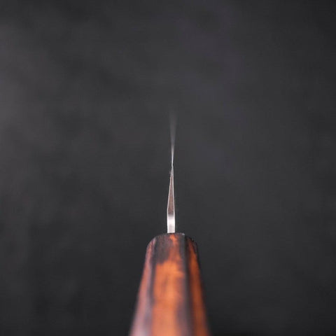 Yanagiba AUS-8 Polished Sumi Urushi Handle 300mm (11.8”)-[Musashi]-[Japanese-Kitchen-Knives]
