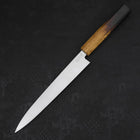 Yanagiba AUS-8 Polished Yaki Urushi Handle 210mm (8.3”)-[Musashi]-[Japanese-Kitchen-Knives]