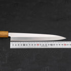Yanagiba AUS-8 Polished Yaki Urushi Handle 210mm (8.3”)-[Musashi]-[Japanese-Kitchen-Knives]