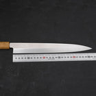 Yanagiba AUS-8 Polished Yaki Urushi Handle 270mm (10.6”)-[Musashi]-[Japanese-Kitchen-Knives]