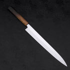 Yanagiba AUS-8 Polished Yaki Urushi Handle 300mm (11.8”)-[Musashi]-[Japanese-Kitchen-Knives]