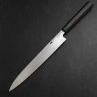 Yanagiba Blue Steel #2 Damascus Buffalo Ebony Handle 210mm (8.3”)-[Musashi]-[Japanese-Kitchen-Knives]