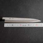 Yanagiba Blue Steel #2 Damascus Buffalo Ebony Handle 210mm (8.3”)-[Musashi]-[Japanese-Kitchen-Knives]