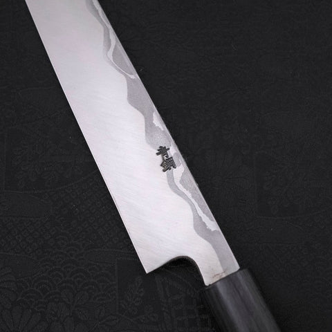 Yanagiba Blue Steel #2 Damascus Shitan Handle 240mm (9.4”)-[Musashi]-[Japanese-Kitchen-Knives]
