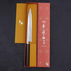 Yanagiba Blue Steel #2 Damascus Shitan Handle 240mm (9.4”)-[Musashi]-[Japanese-Kitchen-Knives]