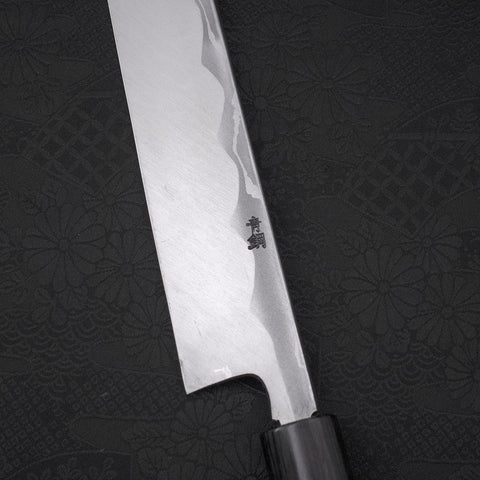 Yanagiba Blue Steel #2 Damascus Shitan Handle 300mm (11.8”)-[Musashi]-[Japanese-Kitchen-Knives]