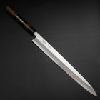 Yanagiba Blue Steel #2 Damascus Shitan Handle 330mm-[Musashi]-[Japanese-Kitchen-Knives]