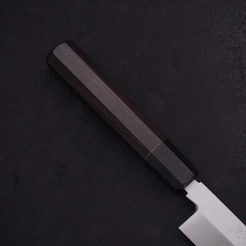Yanagiba Blue Steel #2 Honyaki Buffalo Ebony Handle 270mm (10.6”)-[Musashi]-[Japanese-Kitchen-Knives]