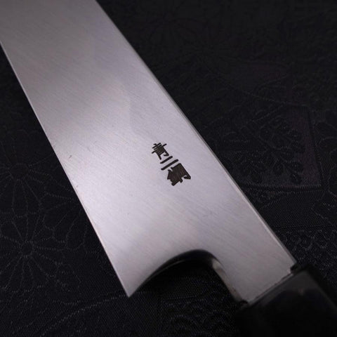 Yanagiba Blue Steel #2 Kasumi Buffalo Ebony Handle 300mm (11.8”)-[Musashi]-[Japanese-Kitchen-Knives]