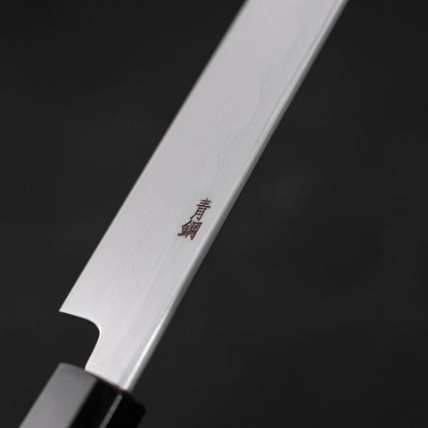 Yanagiba Blue Steel #2 Kasumi Buffalo Wenge Handle 300mm (11.8”)-[Musashi]-[Japanese-Kitchen-Knives]