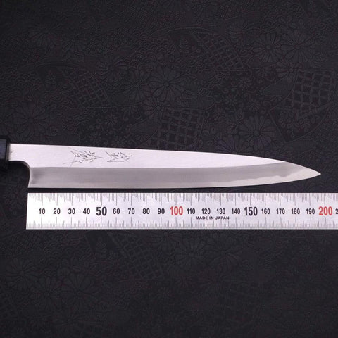 Yanagiba Blue Steel #2 Kasumi Dark-Blue Urushi Handle 210mm (8.3”)-[Musashi]-[Japanese-Kitchen-Knives]