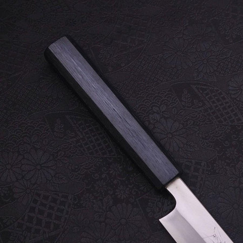 Yanagiba Blue Steel #2 Kasumi Dark-Blue Urushi Handle 240mm (9.4”)-[Musashi]-[Japanese-Kitchen-Knives]