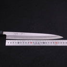 Yanagiba Blue Steel #2 Kasumi Dark-Blue Urushi Handle 240mm (9.4”)-[Musashi]-[Japanese-Kitchen-Knives]