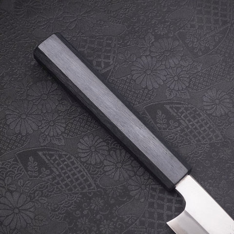 Yanagiba Blue Steel #2 Kasumi Dark-Blue Urushi Handle 270mm (10.6”)-[Musashi]-[Japanese-Kitchen-Knives]