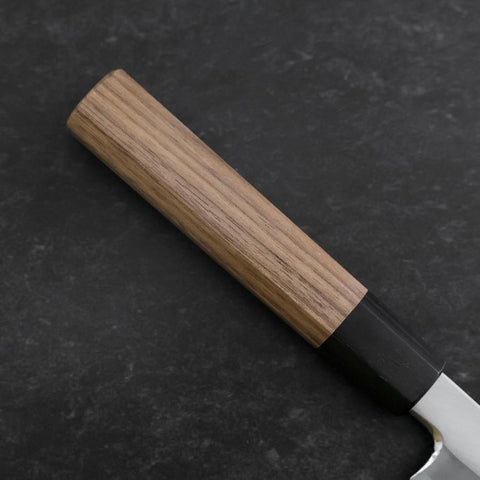 Yanagiba Blue Steel #2 Kasumi Walnut Handle 180mm (7”)-[Musashi]-[Japanese-Kitchen-Knives]