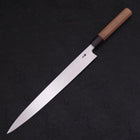 Yanagiba Blue Steel #2 Kasumi Walnut Handle 300mm (11.8”)-[Musashi]-[Japanese-Kitchen-Knives]