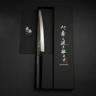 Yanagiba Blue Steel #2 Kurouchi Buffalo Ebony Handle 210mm (8.3”)-[Musashi]-[Japanese-Kitchen-Knives]