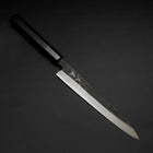 Yanagiba Blue Steel #2 Kurouchi Buffalo Ebony Handle 210mm (8.3”)-[Musashi]-[Japanese-Kitchen-Knives]