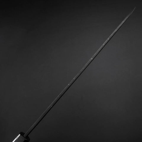 Yanagiba Blue Steel #2 Kurouchi Buffalo Ebony Handle 240mm (9.4”)-[Musashi]-[Japanese-Kitchen-Knives]