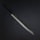 Yanagiba Blue Steel #2 Kurouchi Buffalo Ebony Handle 290mm (11.4”)-[Musashi]-[Japanese-Kitchen-Knives]