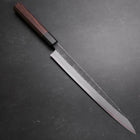 Yanagiba Blue Steel #2 Kurouchi Buffalo Wenge Handle 270mm (10.6”)-[Musashi]-[Japanese-Kitchen-Knives]