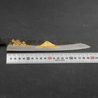 Yanagiba Blue Steel #2 Kurouchi Chokin Sakura-Fuji Buffalo Ebony Handle 210mm (8.3”)-[Musashi]-[Japanese-Kitchen-Knives]