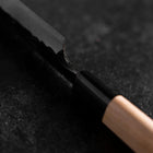 Yanagiba Blue Steel #2 Kurouchi Tsuchime Magnolia Handle 270mm (10.6”)-[Musashi]-[Japanese-Kitchen-Knives]