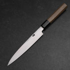 Yanagiba Blue Steel #2 Kurouchi Tsuchime Walnut Handle 165mm (6.5”)-[Musashi]-[Japanese-Kitchen-Knives]